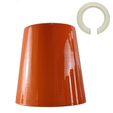 Retro Easy Fit Light Shade 13cm Metal E27 Orange Lampshade~3898-0