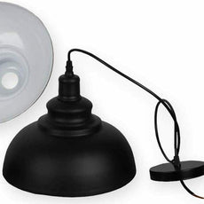 Retro Industrial Black Ceiling Pendant Light Metal Lamp Shade With 95cm Adjustable Cable~1354-10