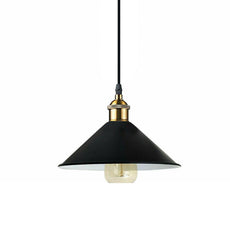 Retro Industrial Black Ceiling Pendant Light Metal Lamp Shade With 95cm Adjustable Cable~1354-25