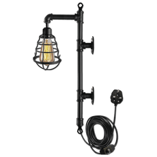 Retro Industrial Farmhouse Rustic Style Light Fitting Pipe Wall Lighting~3405-7