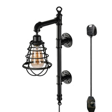 Retro Industrial Farmhouse Rustic Style Light Fitting Pipe Wall Lighting~3405-26