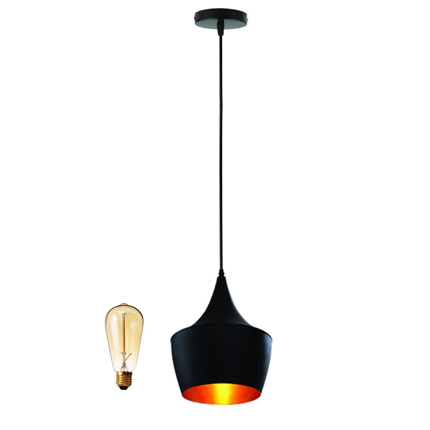 Retro industrial hanging lamp pendant lamp bar lampshade lamp E27 black new~2185-4