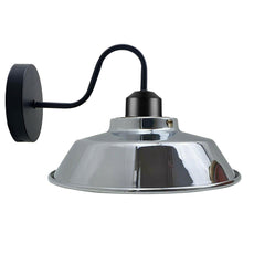 Retro Industrial Wall Lights Fittings E27 Indoor Sconce Metal Bowl Shape Shade For Basement, Bedroom, Home Office~1186-15