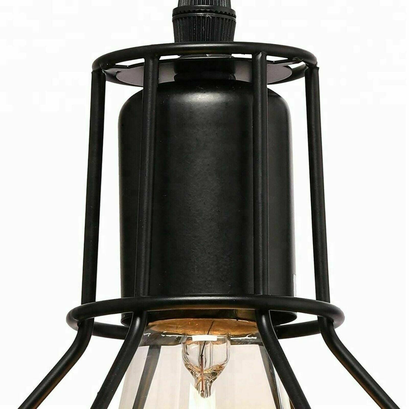 Retro Loft 3 Head Ceiling Light Shade Pendant Lamp With Bulbs~2563-4