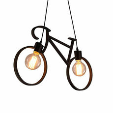 Retro Meta Design Bicycle Ceiling Hanging Pendant Light Shade Modern cycle Lampshade~2668-0