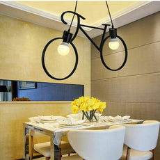 Retro Meta Design Bicycle Ceiling Hanging Pendant Light Shade Modern cycle Lampshade~2668-3