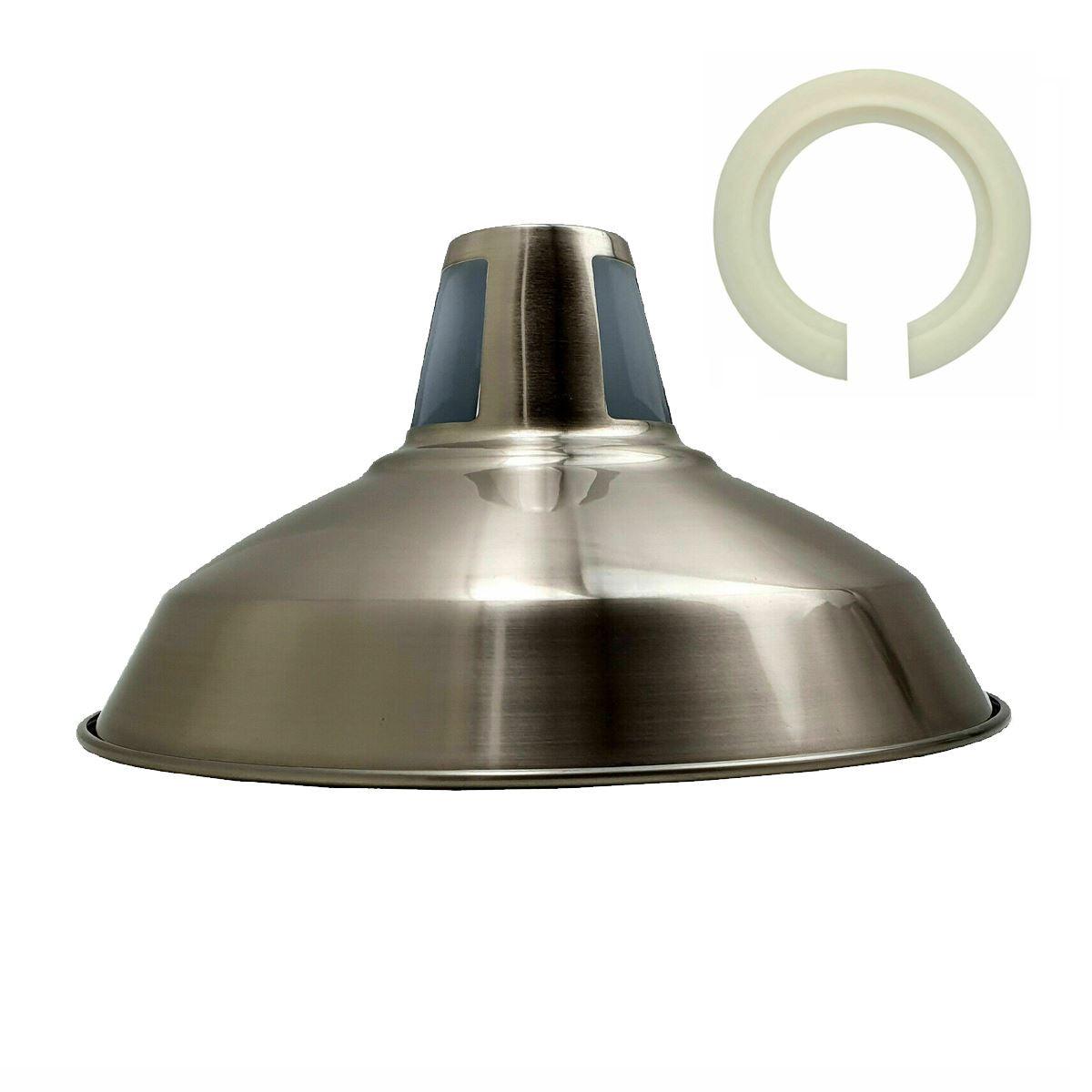 Retro Metal Barn Light Easy Fit Shades Ceiling Pendant Lampshades~1396-4