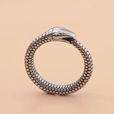 Retro Norse Mythology Men Ouroboros Ring - Puritific