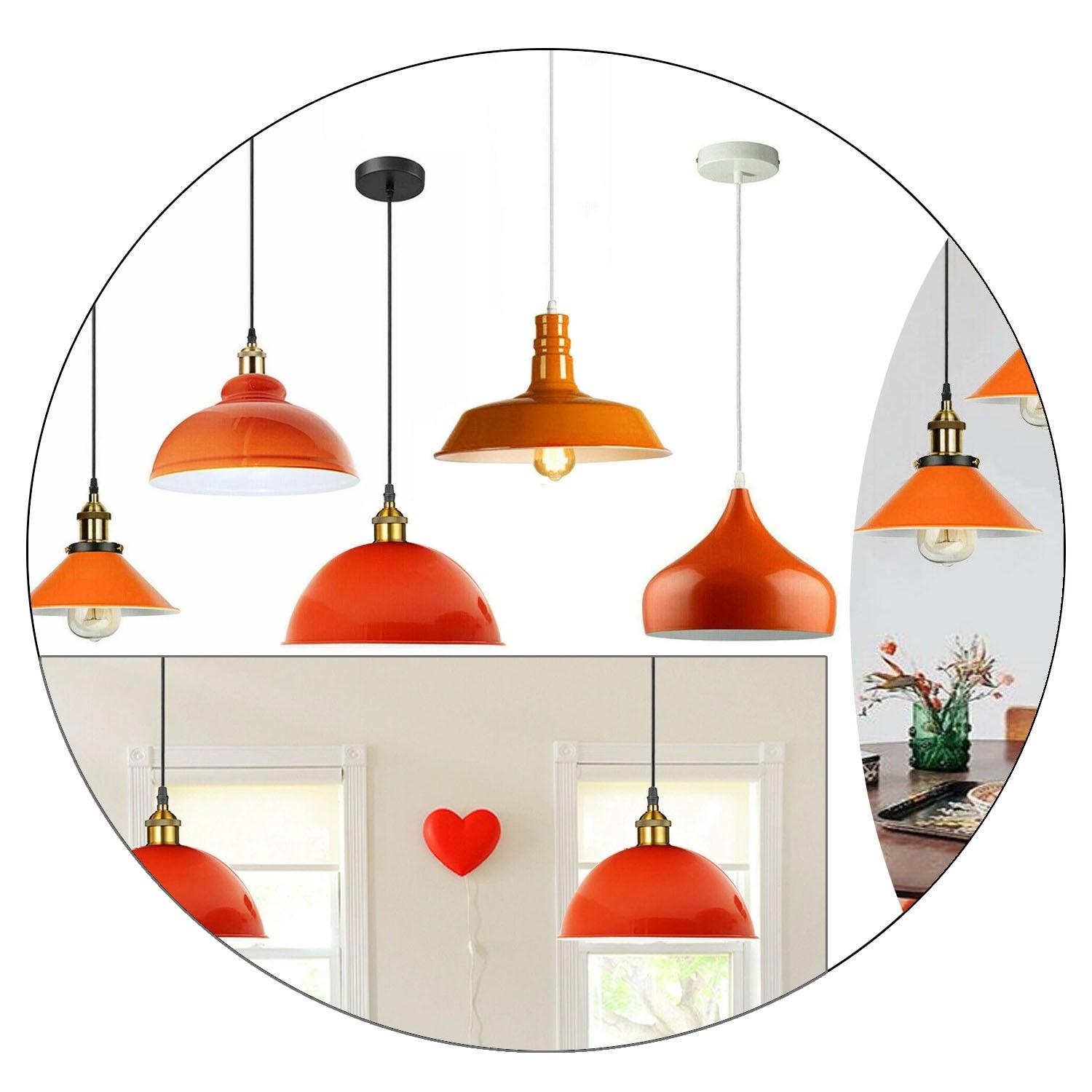 Retro Orange Ceiling Light | Wall Lamp Shade Pendant Light-0