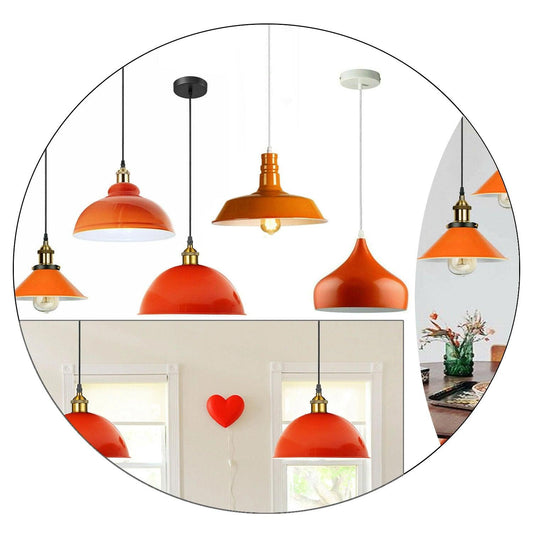 Retro Orange Ceiling Light | Wall Lamp Shade Pendant Light-0