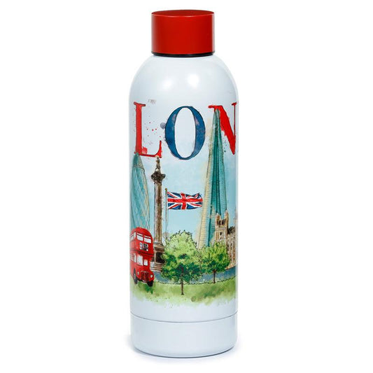 Reusable Stainless Steel Insulated Drinks Bottle 530ml - London Tour BOT194-0