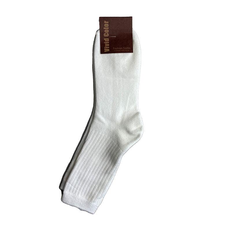 Ribbed Fashion Quarter Socks-5