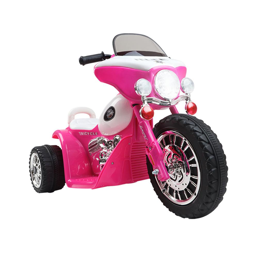 Rigo Kids Ride On Motorcycle Motorbike Car Harley Style Electric Toy Police Bike-0