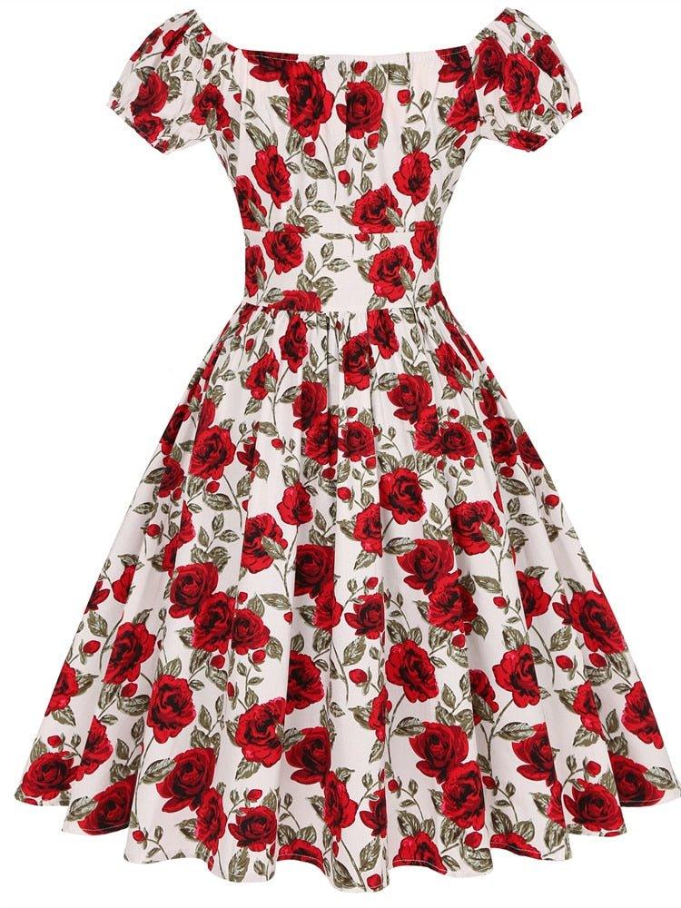 Rockabilly Women Swing Dress, Party Dresses- 50s 60s - Puritific