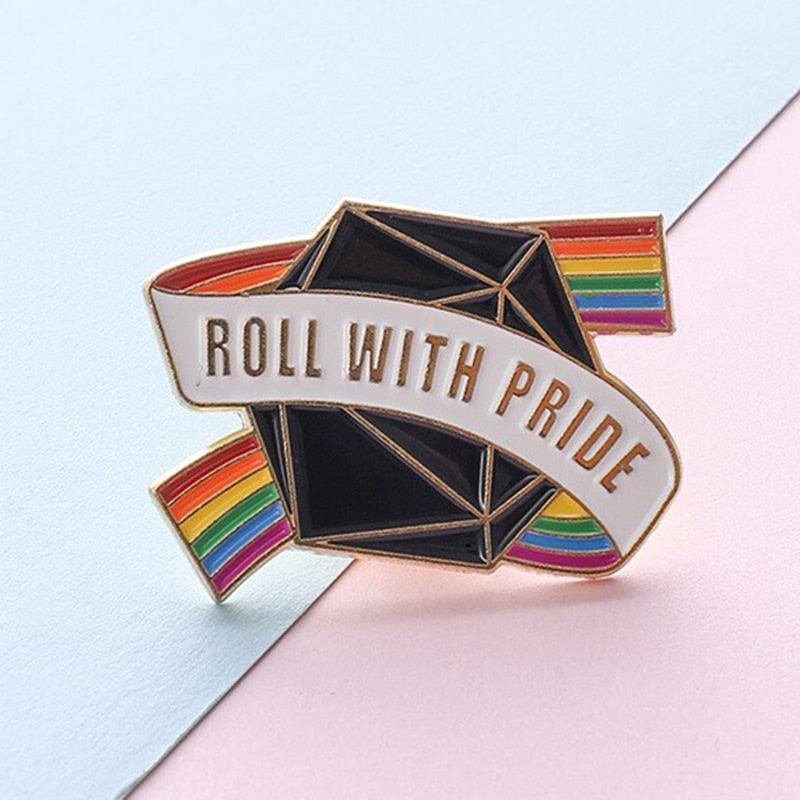 Roll-with-Pride Brooch - Puritific