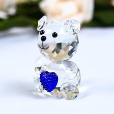 Romantic Bear Crystal Figurine - Puritific