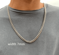 Rope Cuban Chain Necklace Men's Fashion - Puritific