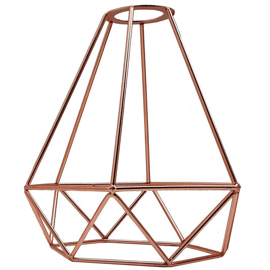 Rose Gold Easy Fit Metal Light Shade Metal Cage~1986-0