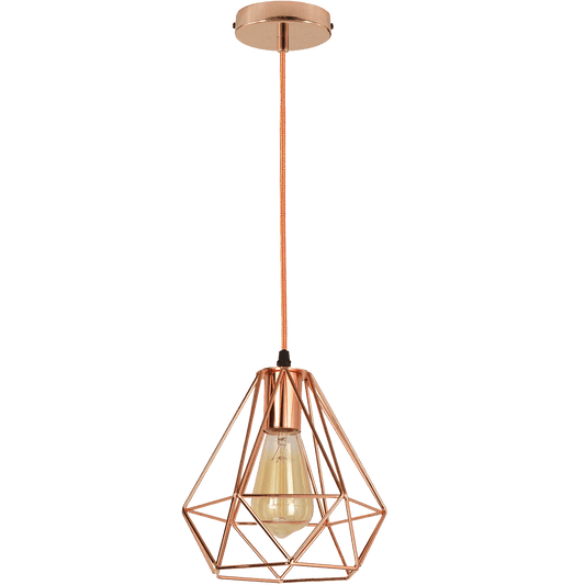 Rose Gold Industrial Metal Ceiling Hanging Pendant Light~1138-0