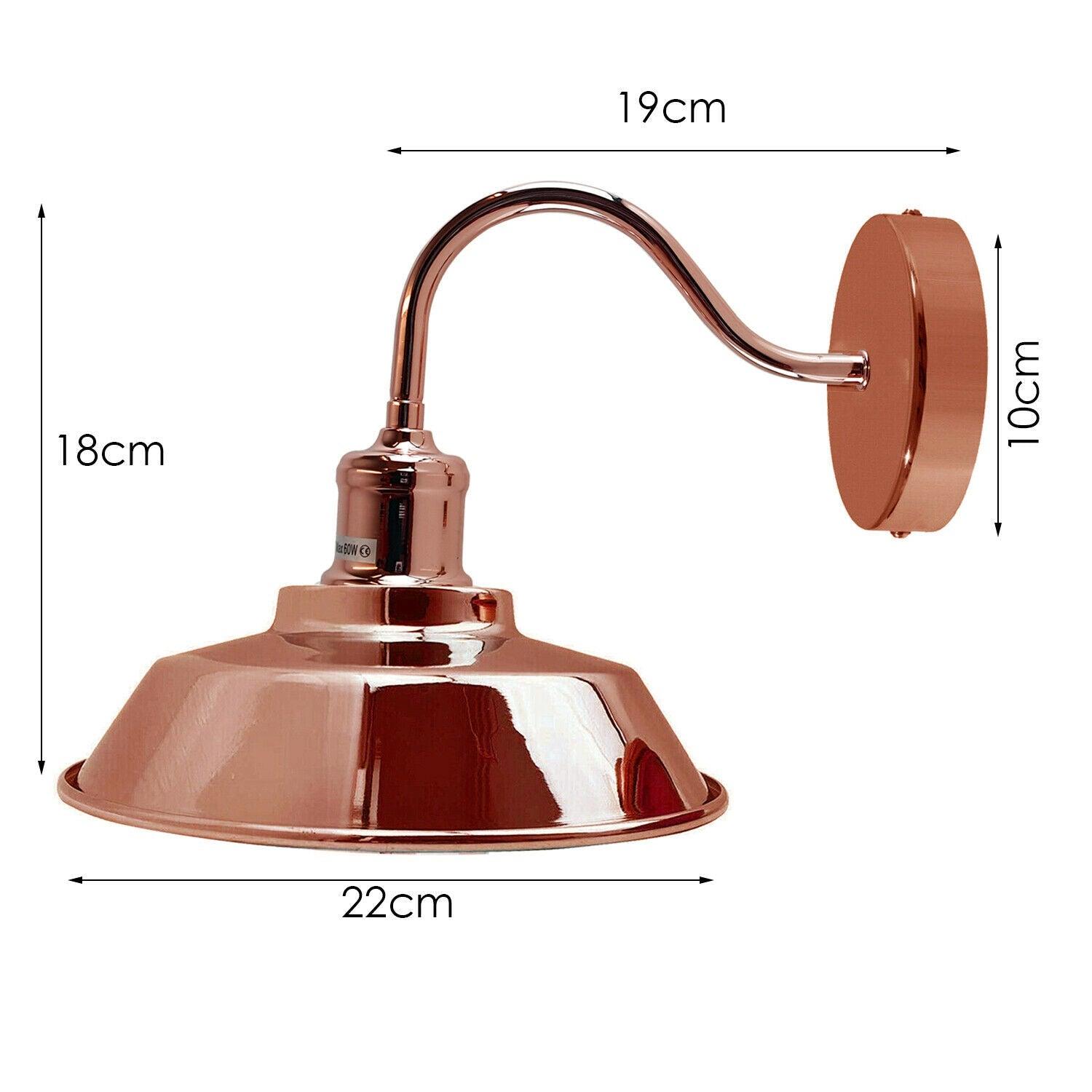 Rose Gold Wall Mounted Light Wall Sconces Lamp Fixture Light~1742-2