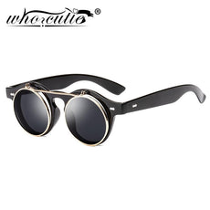 Round Flip Up Sunglasses - Puritific