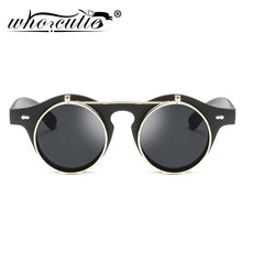 Round Flip Up Sunglasses - Puritific