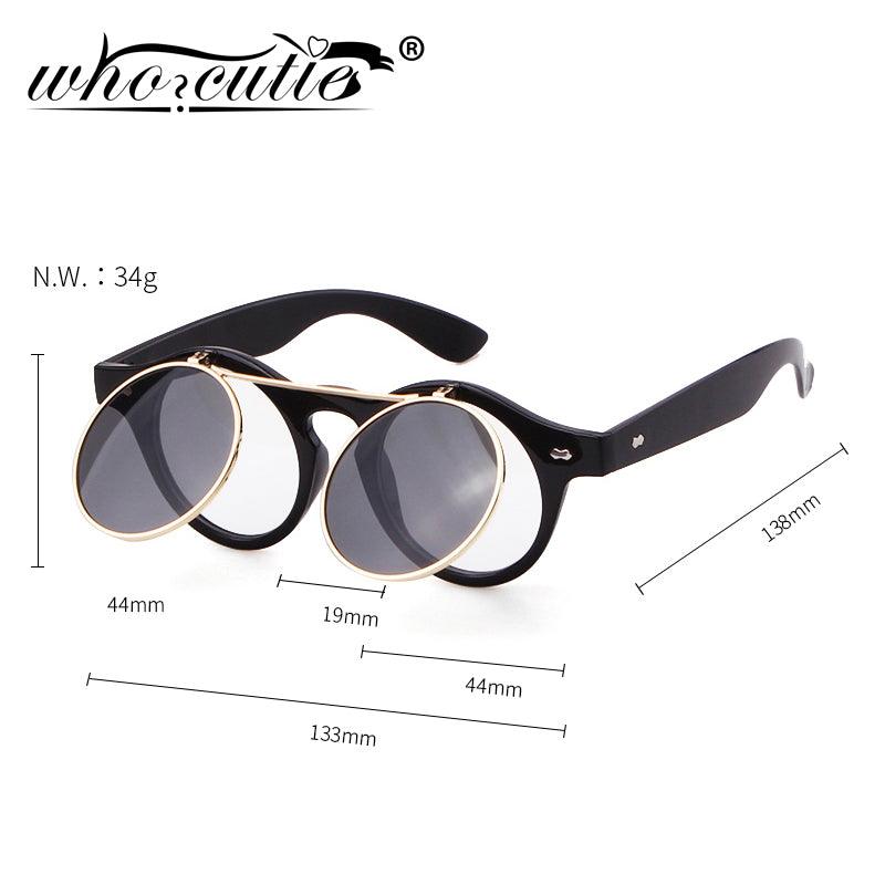 Round Flip Up Sunglasses - Puritific