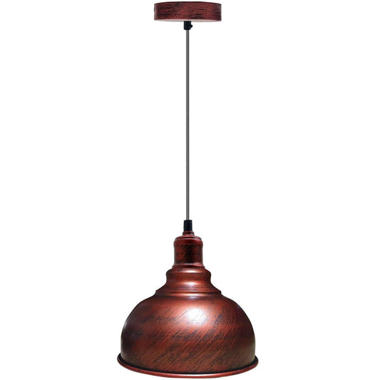 Rustic Red Industrial Metal Ceiling Pendant Shade Hanging Retro Light~1856-1