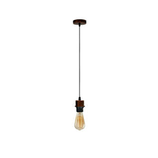 Rustic Red Pendant Light, Lamp Holder Hanging Light,E27 UK Holder PVC Cable~4206-6