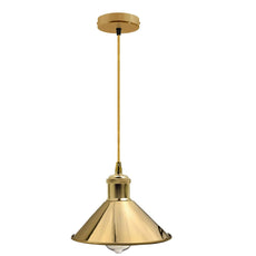 Rustic Style Metal Pendant Light Hanging Lamp Ceiling Industrial Brushed~1517-6