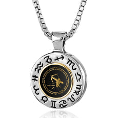 Sagittarius Gift for Women or Men | Silver Zodiac Sign Necklace - Puritific