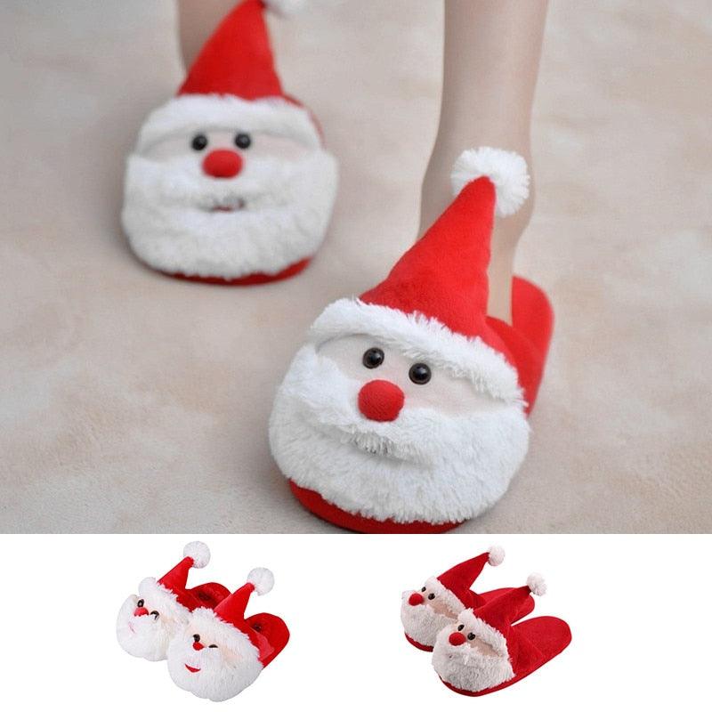 Santa Claus Slip On Soft Flats Slides - Puritific