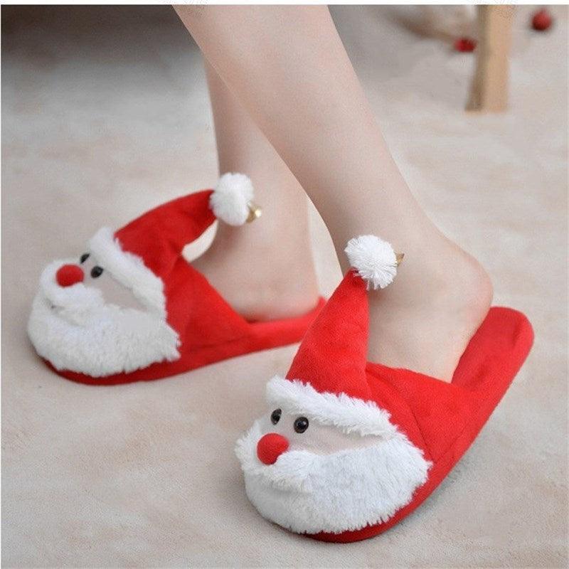 Santa Claus Slip On Soft Flats Slides - Puritific