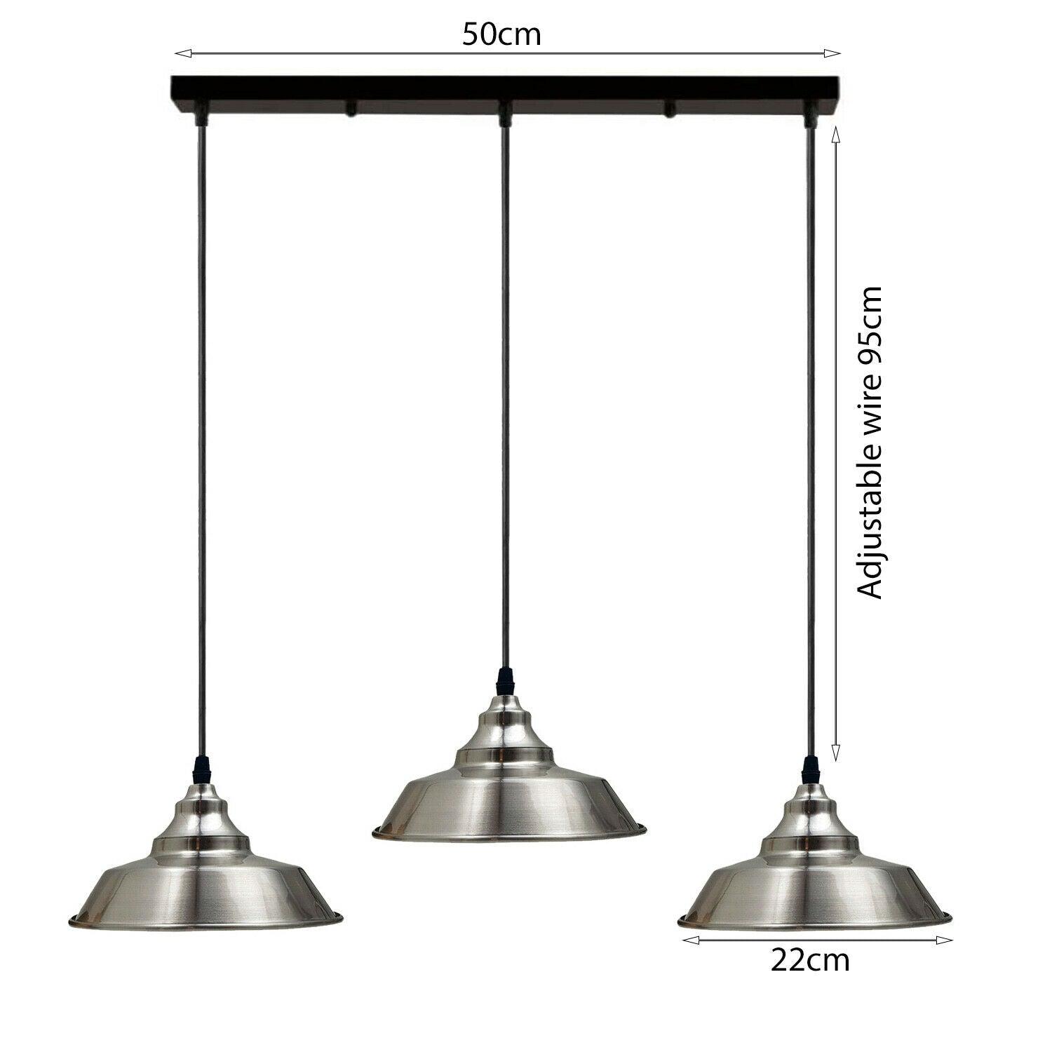 Satin Nickel Multi outlet Ceiling Pendant Kits~1985-2