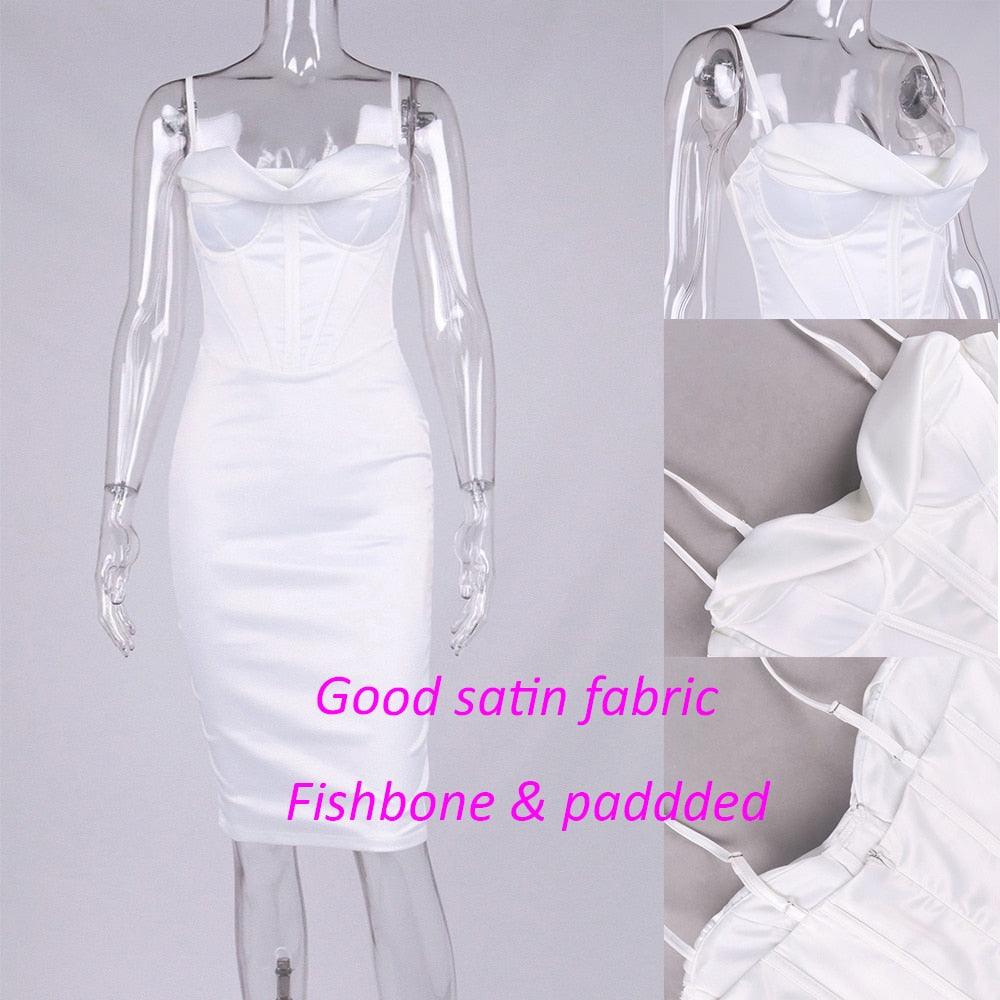 Satin Summer Dress - Puritific