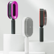 Self Cleaning Anti-Static Hair Brush - Puritific