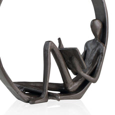 Serene Reader Sculpture - Puritific