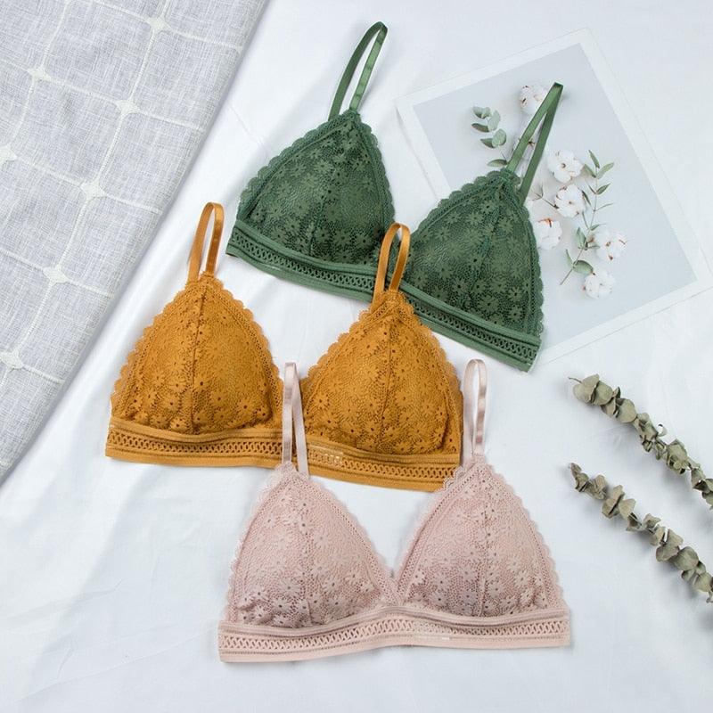 Sexy Floral Lace Bra - Puritific