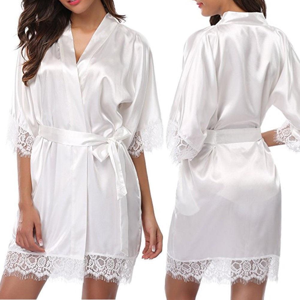 Sexy Kimono Style Silk Robe - Puritific