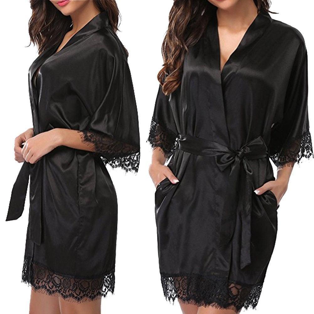 Sexy Kimono Style Silk Robe - Puritific