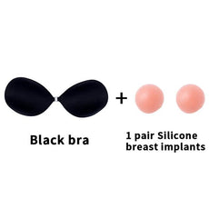 Sexy Sujetador Women's bra Invisible Push Up Bra Self-Adhesive Silicone Seamless Front Closure Sticky Backless Strapless Bra - Puritific