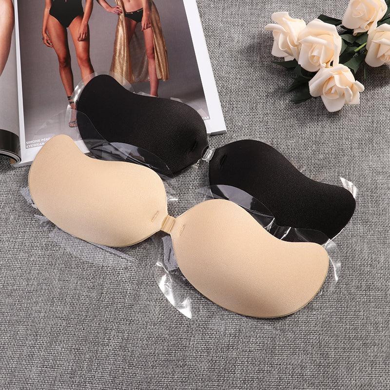 Sexy Sujetador Women&#39;s bra Invisible Push Up Bra Self-Adhesive Silicone Seamless Front Closure Sticky Backless Strapless Bra - Puritific