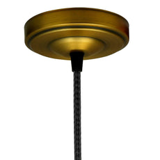 Side Fitting Ceiling Rose 108mm Diameter Single Outlet~1463-19