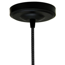 Side Fitting Ceiling Rose 108mm Diameter Single Outlet~1463-4