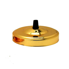 Side Fitting Ceiling Rose 108mm Diameter Single Outlet~1463-7