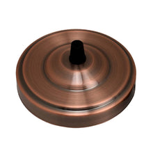 Side Fitting Ceiling Rose 108mm Diameter Single Outlet~1463-30