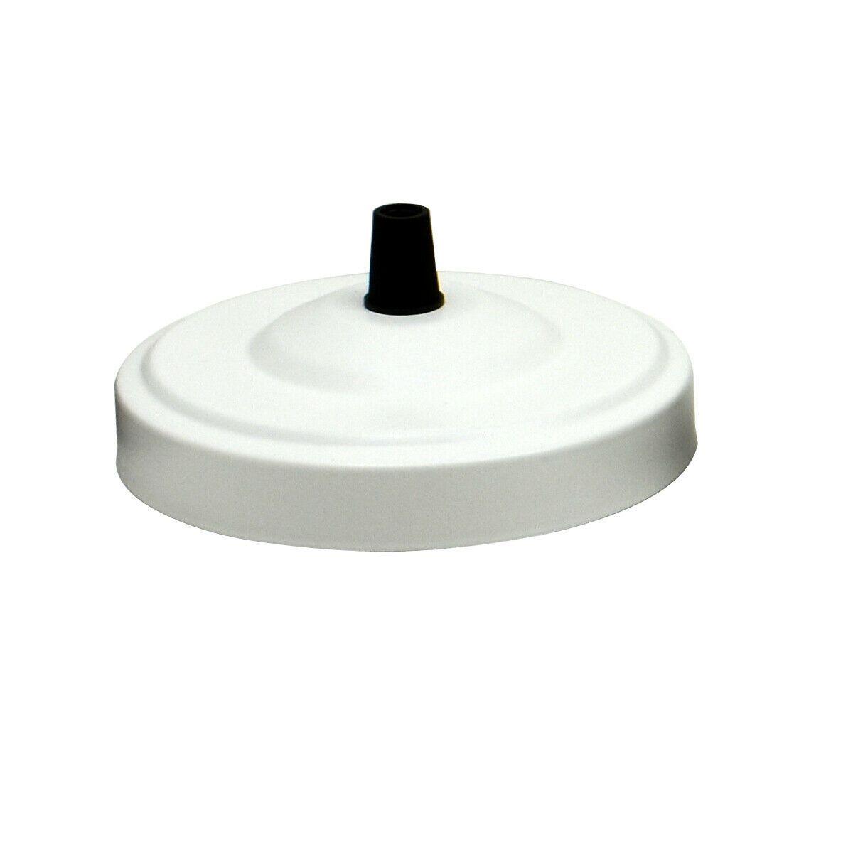 Side Fitting Ceiling Rose 108mm Diameter Single Outlet~1463-22