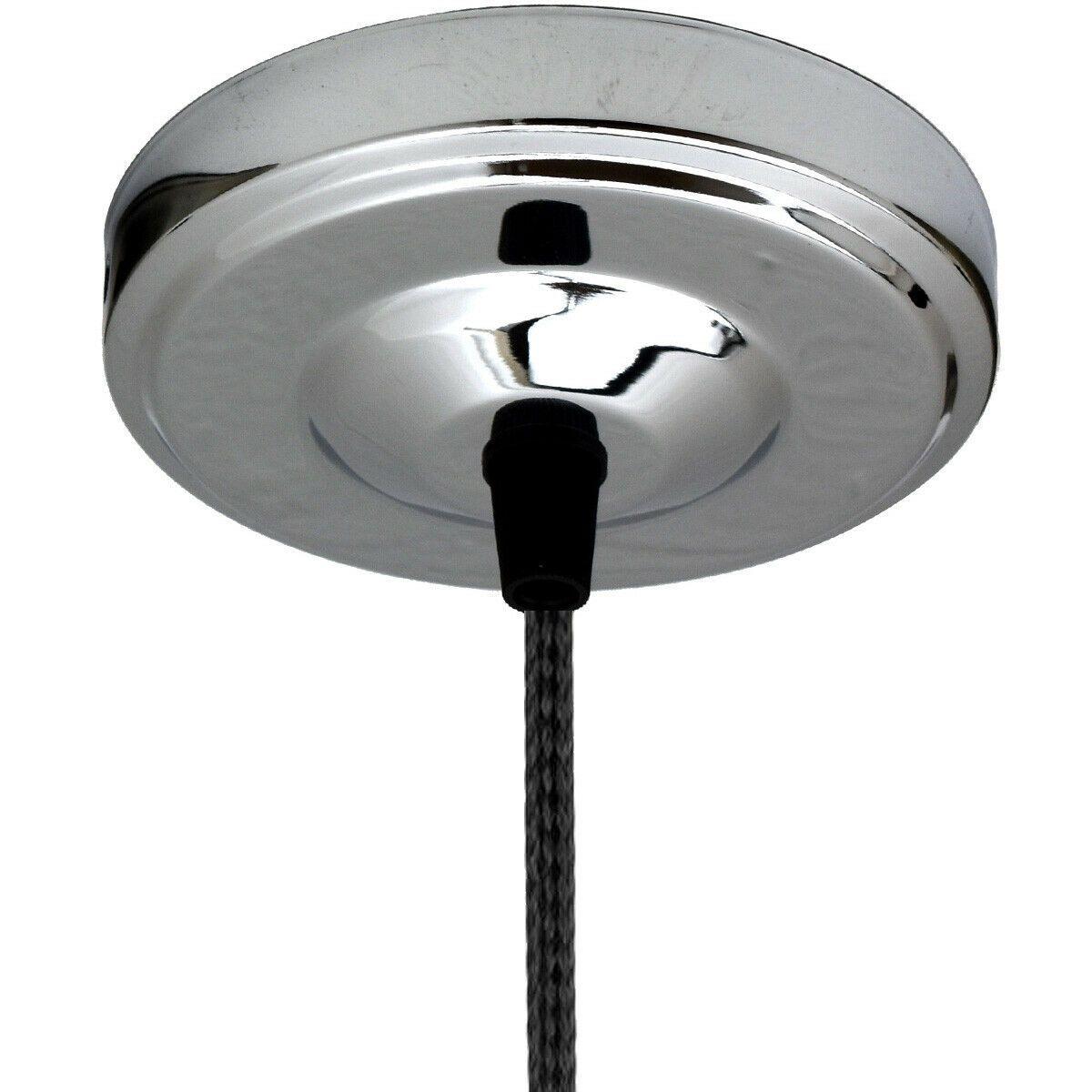 Side Fitting Ceiling Rose 108mm Diameter Single Outlet~1463-12