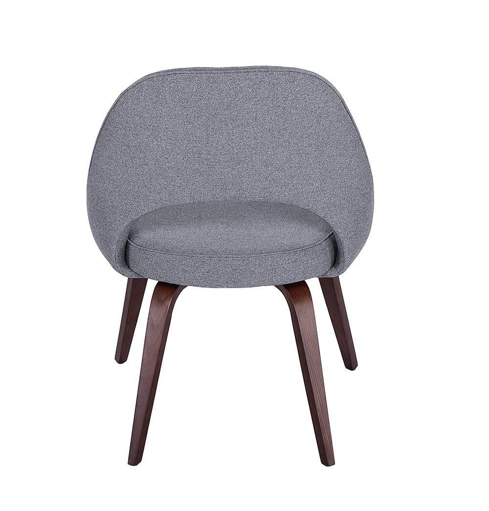 Sienna Executive Side Chair - Dark Grey Fabric & Walnut Legs-5