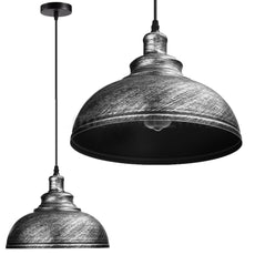 Silver Ceiling Pendant Retro Lamp Industrial Loft Chandelier~3158-5